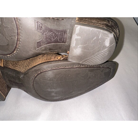 Pre-owned ARIAT Boots Women Brown Oiled Leather Dixie 21286 Cowboy Rowdy 7B - Picture 6 of 9